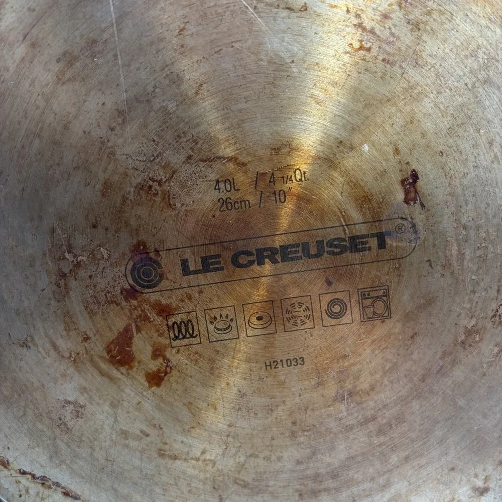Le Creuset Toughened Non-Stick Deep Sauté Frying Pan Helper Handle 10.5